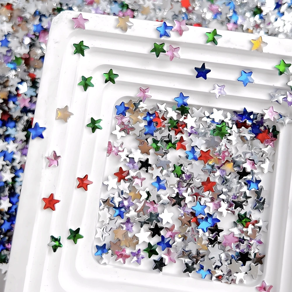 50PCS 5.5mm Flat Back Five-pointed Star Nail Art Rhinestone Charms Accessories For Nails Decoration Manicure Decor Supplies
50PCS 5.5mm Flat Back Five-pointed Star Nail Art Rhinestone Charms Accessories For Nails Decoration Manicure Decor Supplies