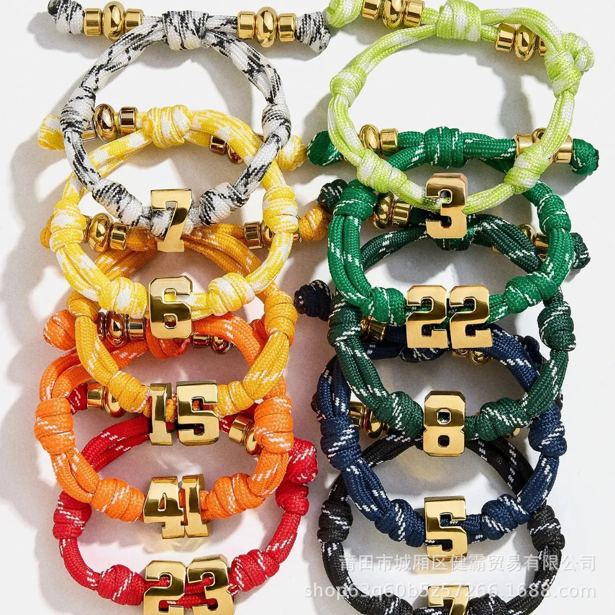 DOREMI Hot selling color DIY lucky number jersey number basketball, baseball, 0-9 numbers handmade personalized hand rope
DOREMI Hot selling color DIY lucky number jersey number basketball, baseball, 0-9 numbers handmade personalized hand rope