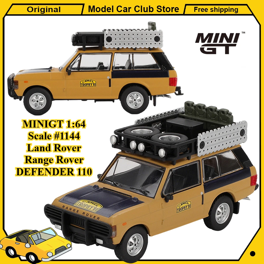 In Stock MINIGT 1:64 Scale #1144 Land Rover Range Rover 1981 Camel Trophy Alloy Car Model Miniature Diecast Collection Toys Gift
In Stock MINIGT 1:64 Scale #1144 Land Rover Range Rover 1981 Camel Trophy Alloy Car Model Miniature Diecast Collection Toys Gift