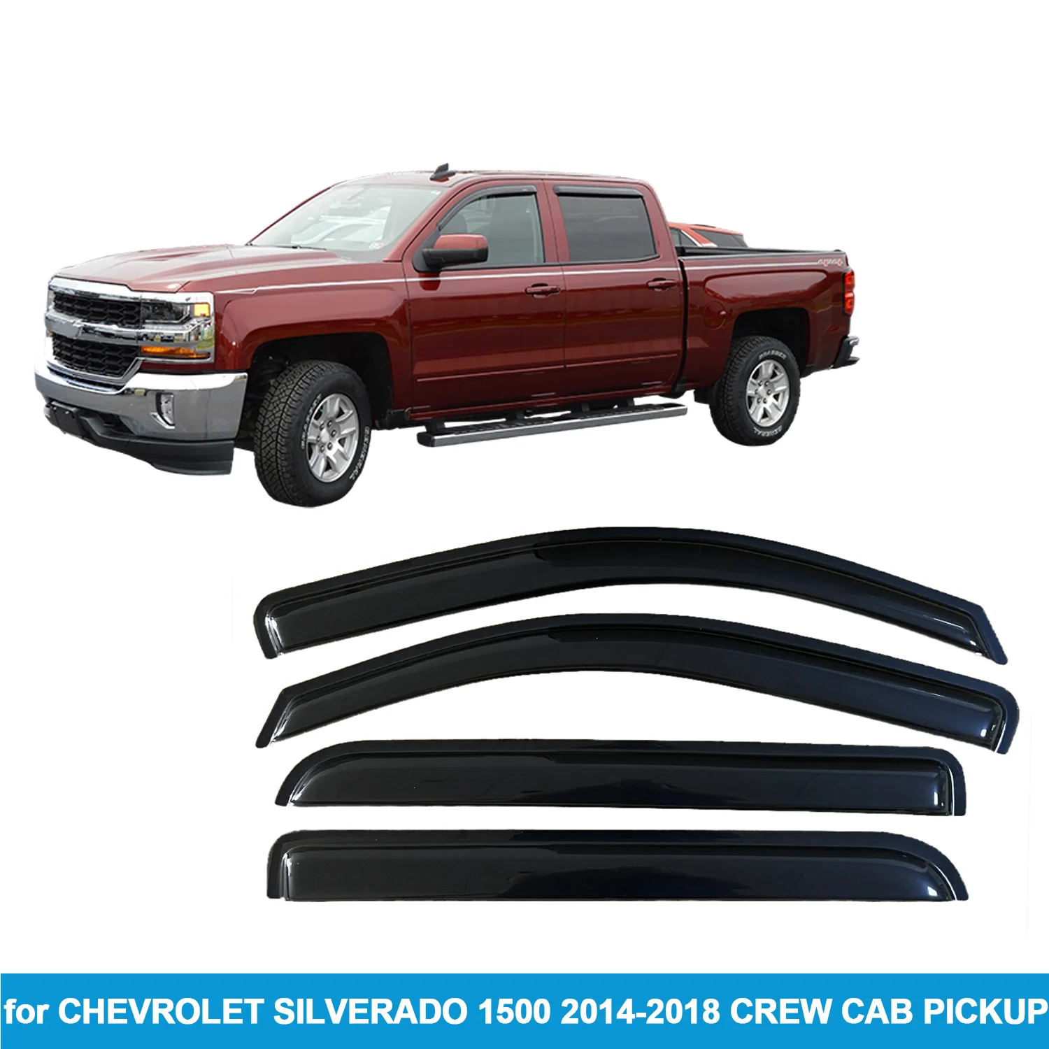 Для CHEVROLET SILVERADO 1500/2500/3500 2014-2018 CREW CAB PICKUP защита от ветра и дождя аксессуары наружная монтажная лента
Для CHEVROLET SILVERADO 1500/2500/3500 2014-2018 CREW CAB PICKUP защита от ветра и дождя аксессуары наружная монтажная лента
