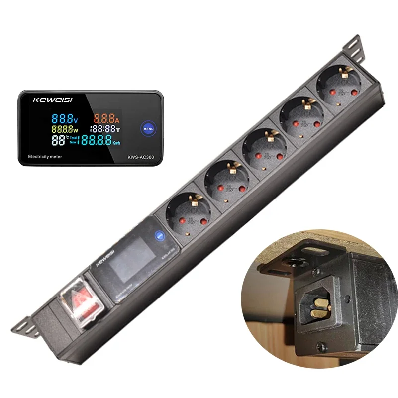 Hoisting Desktop Socket Power Strip Ammeter/voltmeter/power tester 2/3/4/5/6Ways Universal Socket with Switch C14 interface
Hoisting Desktop Socket Power Strip Ammeter/voltmeter/power tester 2/3/4/5/6Ways Universal Socket with Switch C14 interface
