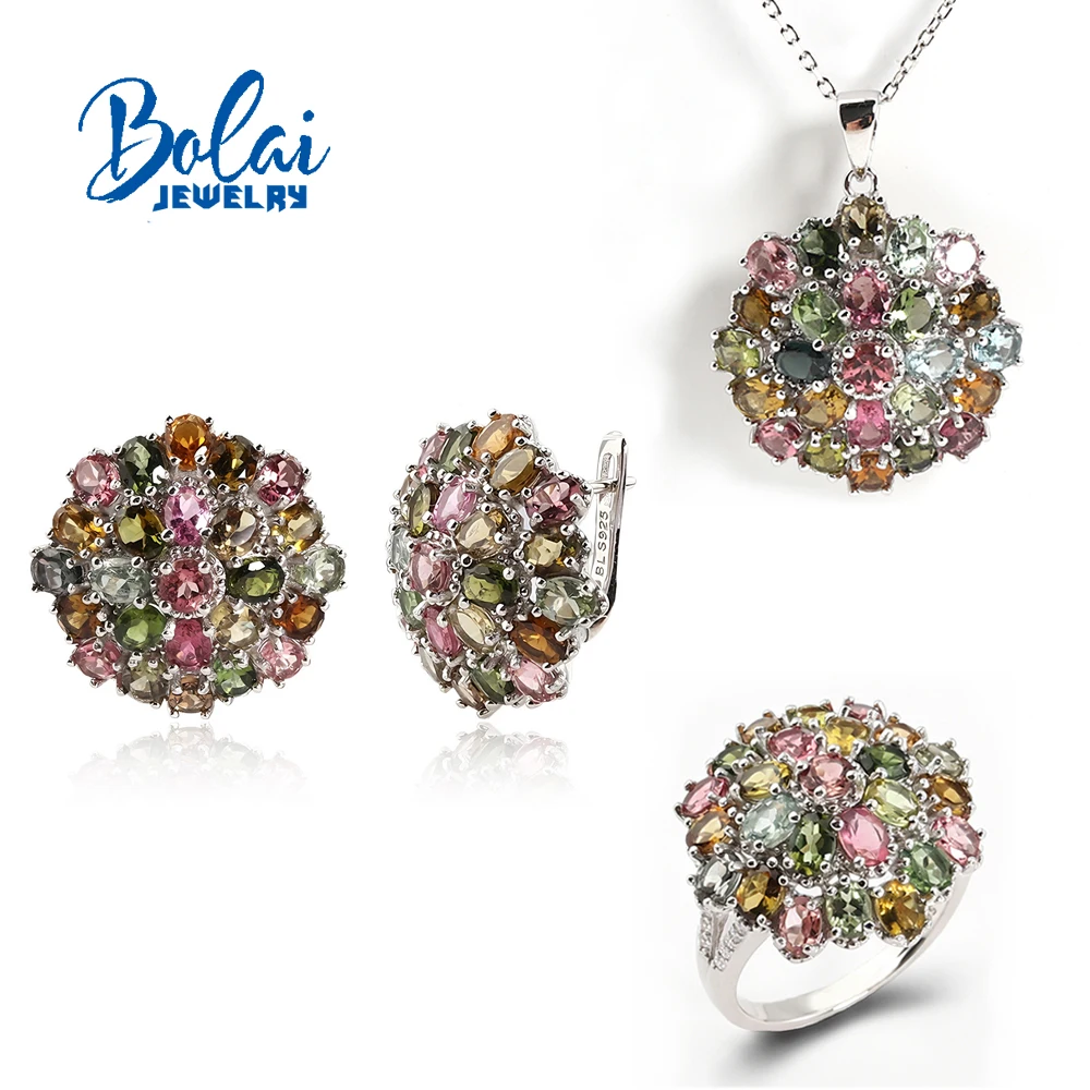 Precious Light luxury gemstone Natural Tourmaline Ring Earrings Necklace Set 925 silver fine jewelry gift for women
Precious Light luxury gemstone Natural Tourmaline Ring Earrings Necklace Set 925 silver fine jewelry gift for women