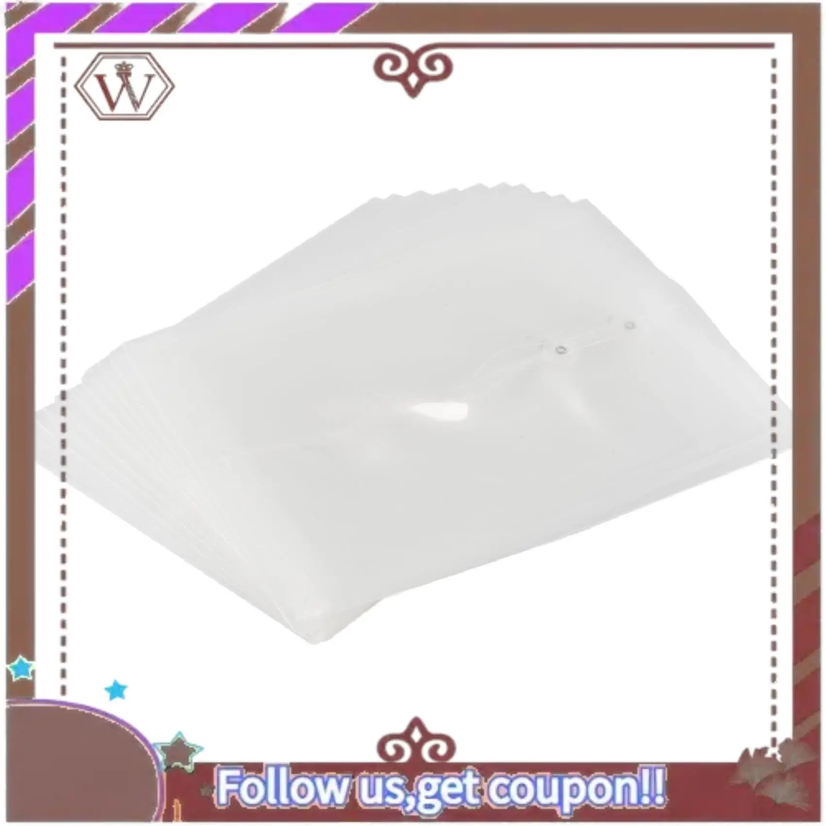 ABBG-12 Pack Clear Plastic Envelopes Poly Envelopes Expandable Files Document Folders With Button & String Tie Closure A4
ABBG-12 Pack Clear Plastic Envelopes Poly Envelopes Expandable Files Document Folders With Button & String Tie Closure A4