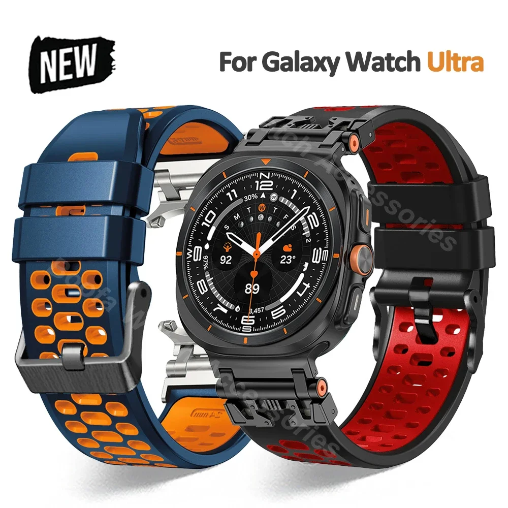 No Gaps Rubber Band for Samsung Galaxy Watch Ultra 47mm Men Luxury Sport Bracelet for SAMSUNG Galaxy 47MM Ultra Curved End Strap
No Gaps Rubber Band for Samsung Galaxy Watch Ultra 47mm Men Luxury Sport Bracelet for SAMSUNG Galaxy 47MM Ultra Curved End Strap