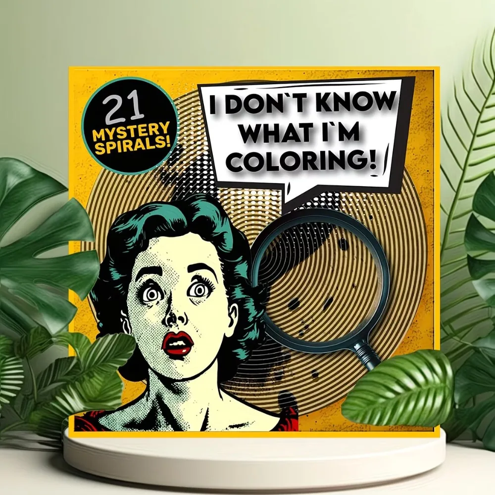 21 Mystery Spirals Adult Coloring Book I Don't Know What I'm Coloring Stress Relief Relaxation Creative Fun Gift
21 Mystery Spirals Adult Coloring Book I Don't Know What I'm Coloring Stress Relief Relaxation Creative Fun Gift