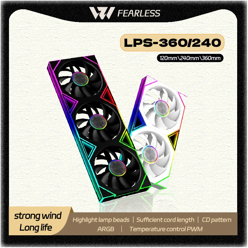 OEM LPS-240/360 Siamese PC Fan Integration abyss mirror ARGB PWM Silent long life large air volume 12V Cooling Fan 800-2200RPM
OEM LPS-240/360 Siamese PC Fan Integration abyss mirror ARGB PWM Silent long life large air volume 12V Cooling Fan 800-2200RPM