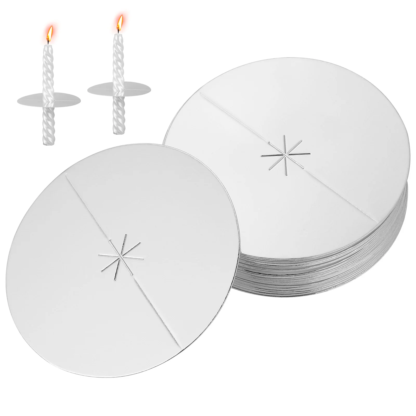 35 Pcs Paper Drip Protectors 8CM Silver Diameter Disposable Wax Catcher Plates for Church Candles Protective
35 Pcs Paper Drip Protectors 8CM Silver Diameter Disposable Wax Catcher Plates for Church Candles Protective