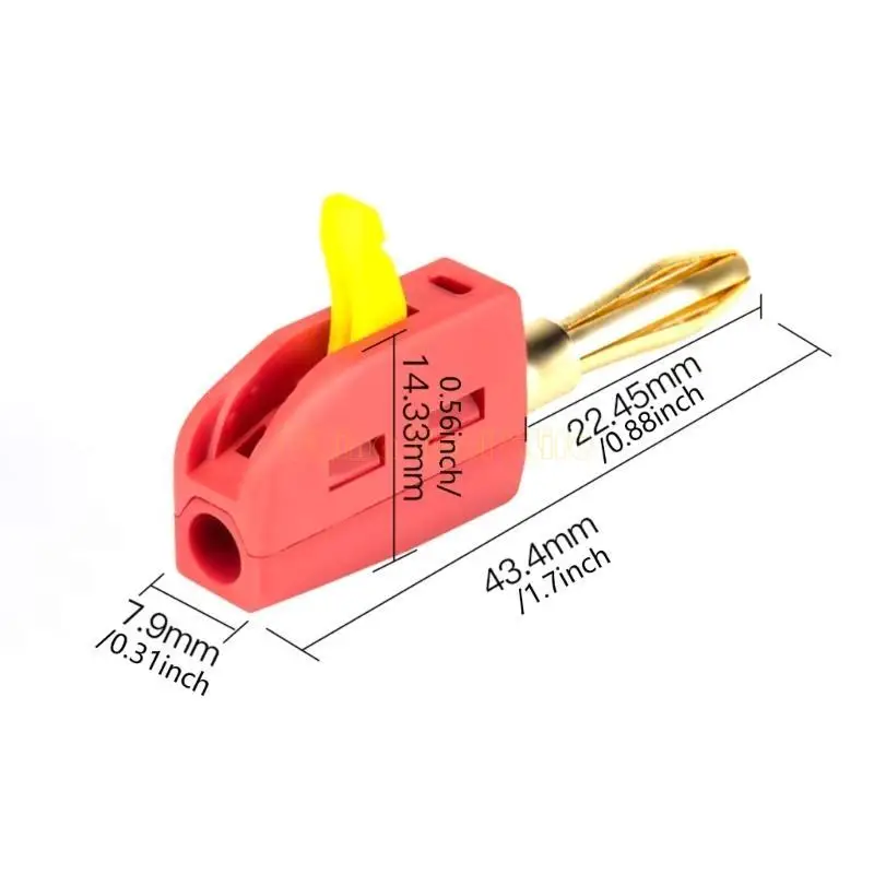 57QF High Performances 32A 4mm Banana Plug Connectors for Quick and Easy Connection
57QF High Performances 32A 4mm Banana Plug Connectors for Quick and Easy Connection