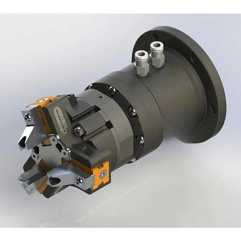 New Product Infinite Rotating Gripper Finger Cylinder Pneumatic Three Claws