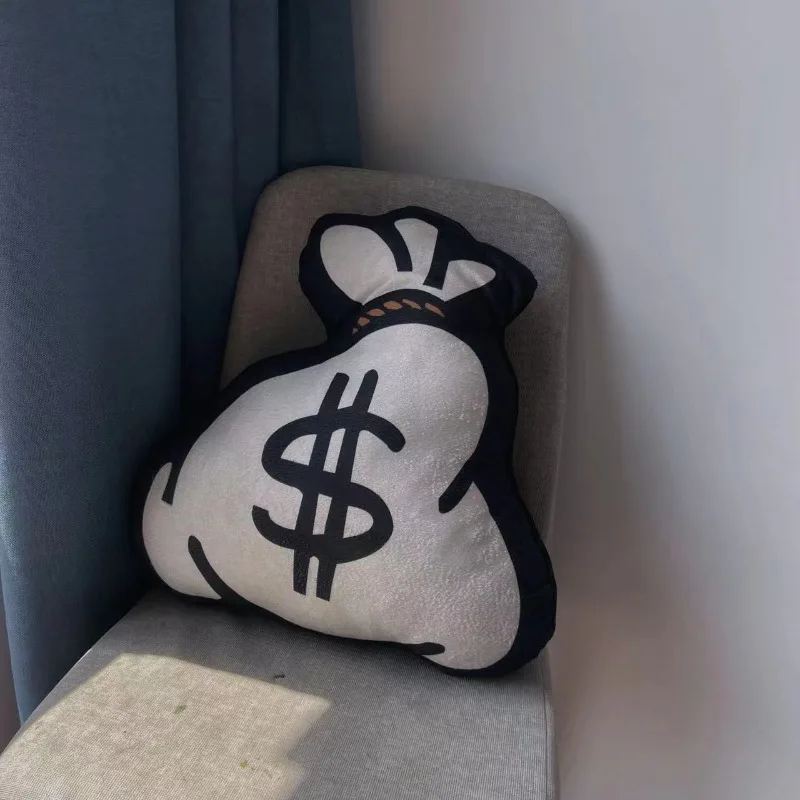 Unique Money Bag-Shaped Throw Pillow - Stylish Living Room & Office Cushion with Instagrammable Design Throw Pillows
Unique Money Bag-Shaped Throw Pillow - Stylish Living Room & Office Cushion with Instagrammable Design Throw Pillows