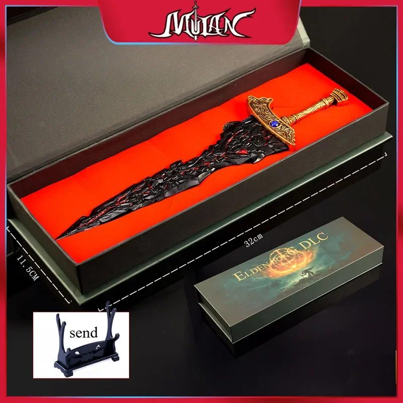 30CM Eldenn Japanese Game Peripherals Maliketh's Black Blade Full Metal Craft Weapon Model Gift Box Collectible Ornament Boy Toy
30CM Eldenn Japanese Game Peripherals Maliketh's Black Blade Full Metal Craft Weapon Model Gift Box Collectible Ornament Boy Toy