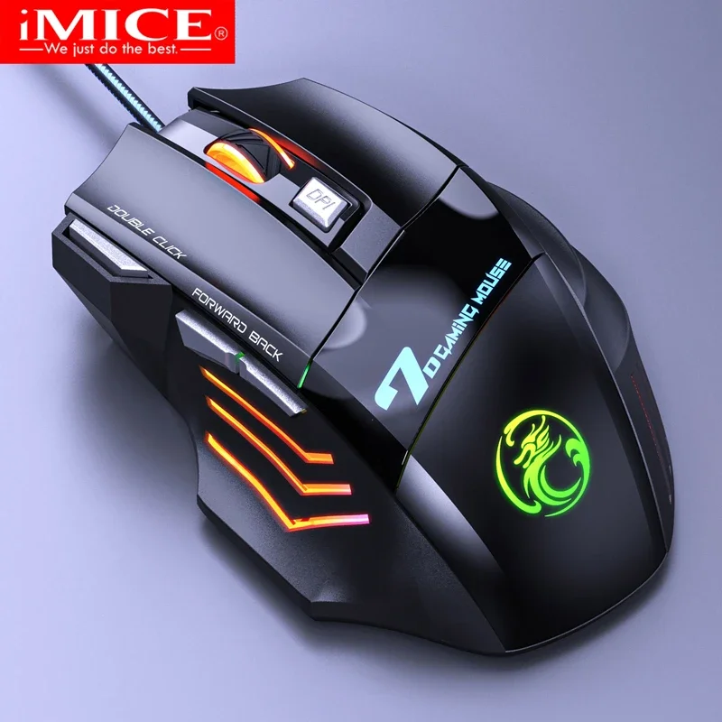 Wired Gaming Mouse USB Computer Mouse Gaming RGB Mause Gamer Ergonomic Mouse 7 Button 5500DPI LED Silent Game Mice For PC Laptop
Wired Gaming Mouse USB Computer Mouse Gaming RGB Mause Gamer Ergonomic Mouse 7 Button 5500DPI LED Silent Game Mice For PC Laptop