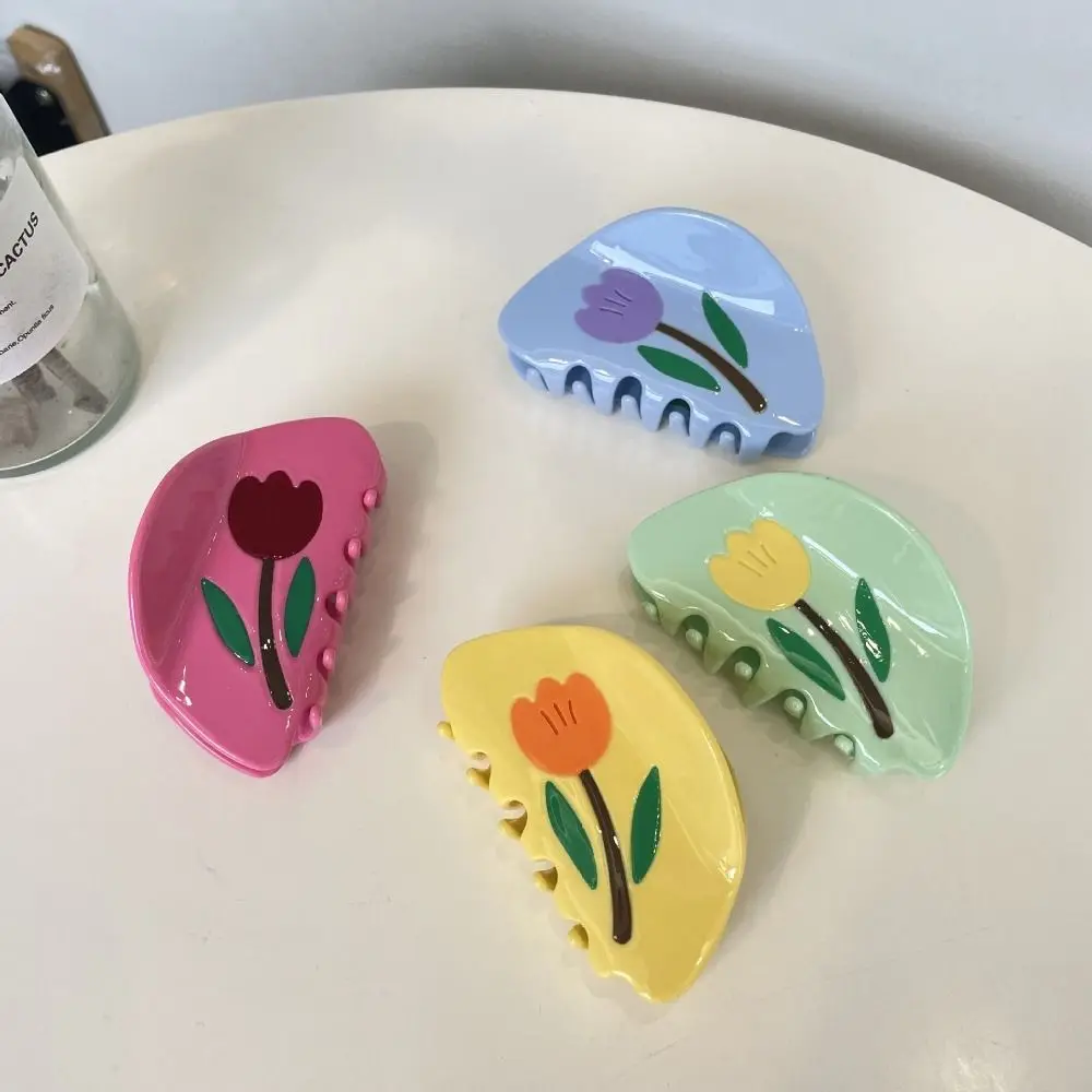 Cute Rhinestone Tulip Flower Hair Claw Hairpin Barrette Acetic Acid Shark Clip Geometry Headwear Back Head Hair Grab Girls
Cute Rhinestone Tulip Flower Hair Claw Hairpin Barrette Acetic Acid Shark Clip Geometry Headwear Back Head Hair Grab Girls