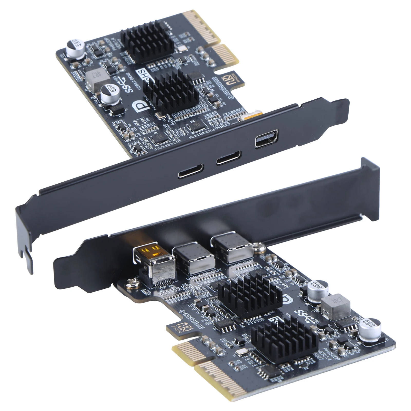 USB 3.1 10Gbps Gen 2 Expand Card Riser ASM3142 Controller TYPE-C Port Monitor Dock Adapter Cards for Desktop
USB 3.1 10Gbps Gen 2 Expand Card Riser ASM3142 Controller TYPE-C Port Monitor Dock Adapter Cards for Desktop