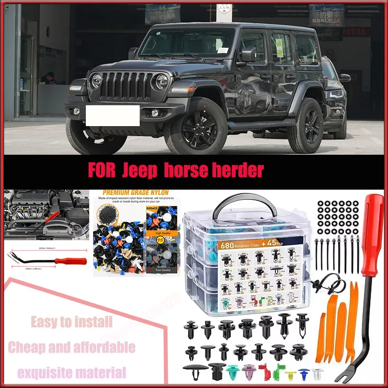 For Jeep Horse Herder Chevrolet Buick Car Plastic Retainer Clips Kit 680+45pcs Auto Fender Push Pin Car Fastener Clip Mixed Set
For Jeep Horse Herder Chevrolet Buick Car Plastic Retainer Clips Kit 680+45pcs Auto Fender Push Pin Car Fastener Clip Mixed Set