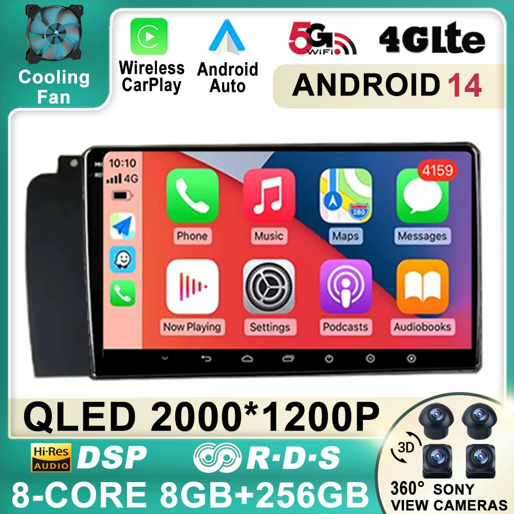 9 inch Android 14 Multimedia Navigation Radio Video for Volvo XC70 V70 S60 2004-2008 Car Built-in Carplay Auto 2din DPS No DVD
9 inch Android 14 Multimedia Navigation Radio Video for Volvo XC70 V70 S60 2004-2008 Car Built-in Carplay Auto 2din DPS No DVD