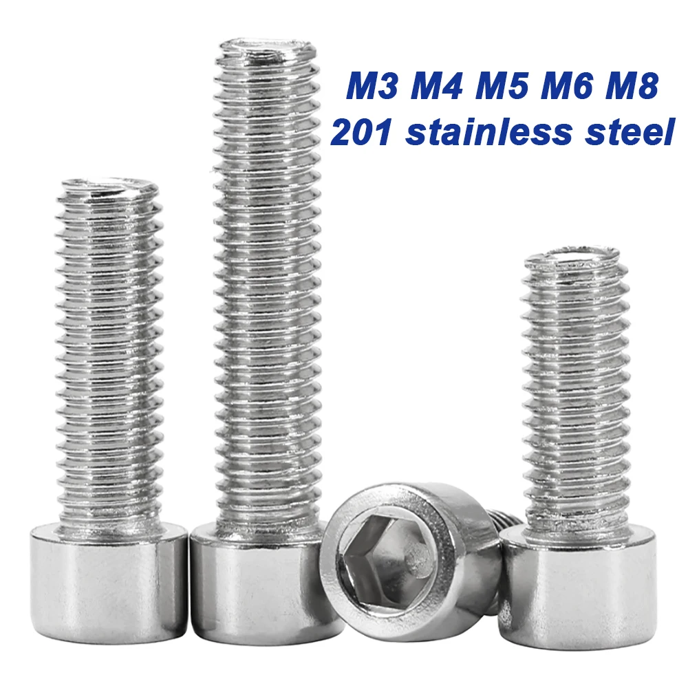M3 M4 M5 M6 M8 201 stainless steel Hex Aleen Socket Cap Head Smooth Cylindrical Head Screw Bolts For DIY
M3 M4 M5 M6 M8 201 stainless steel Hex Aleen Socket Cap Head Smooth Cylindrical Head Screw Bolts For DIY