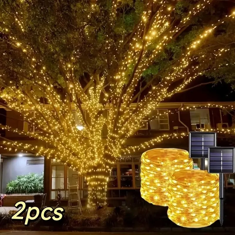 2PCS Solar Outdoor Light 50/100/200/300LED Fairy Light Eight Modes Lawn Garden Festival Decoration
2PCS Solar Outdoor Light 50/100/200/300LED Fairy Light Eight Modes Lawn Garden Festival Decoration