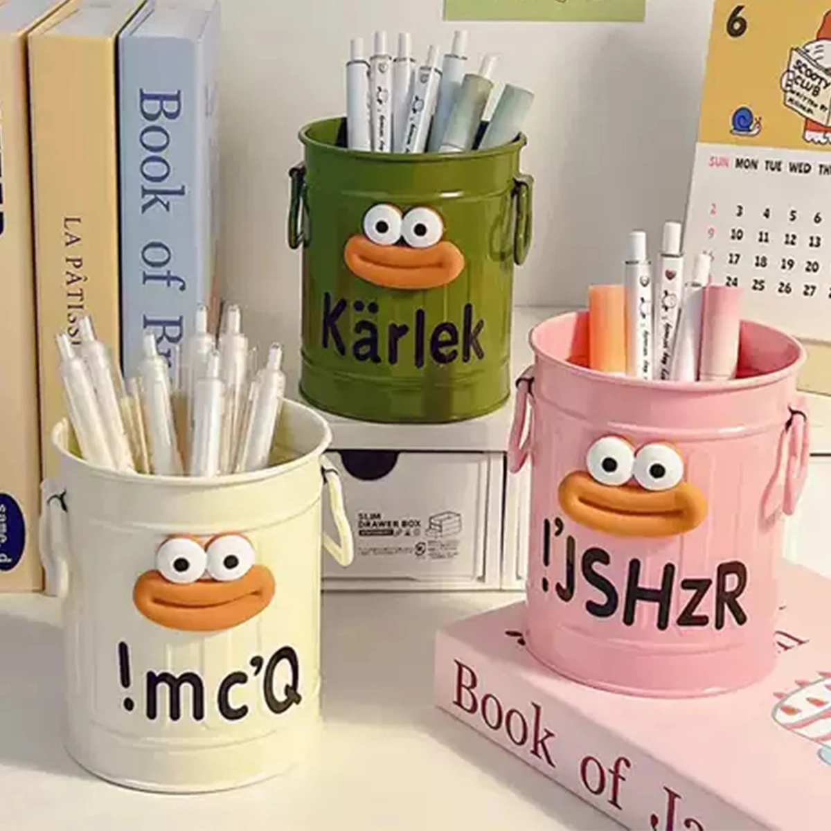 DIY Funny Large Mouth Pen Holder Cute Large-capacity Pencil Holder Durable Stationery Container Makeup Brush Storage Bucket
DIY Funny Large Mouth Pen Holder Cute Large-capacity Pencil Holder Durable Stationery Container Makeup Brush Storage Bucket