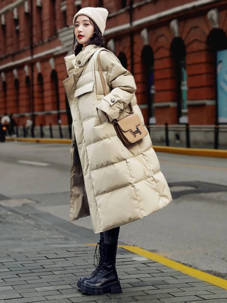 2023 New Stand Collar Female Long Thickening Jacket Fashion Women'Outerwear Coat New Winter Female Down Cotton Parka Jacket
2023 New Stand Collar Female Long Thickening Jacket Fashion Women'Outerwear Coat New Winter Female Down Cotton Parka Jacket