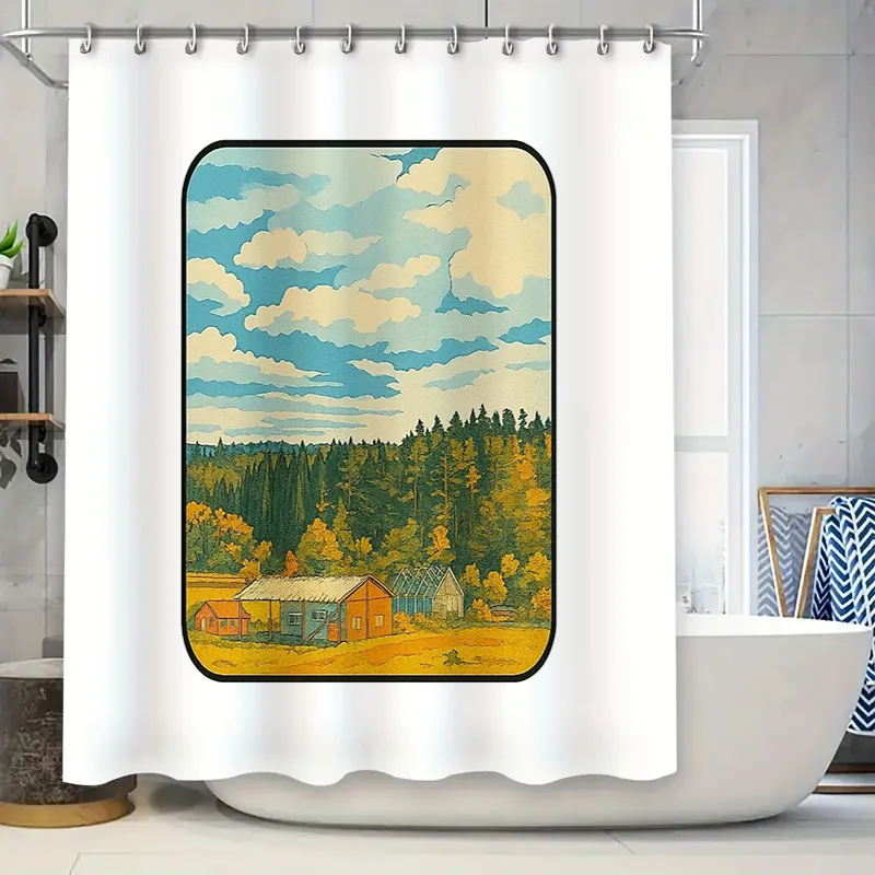 Винтажный пейзаж, занавеска для душа, деревенский домик, лес, гора, природа, фон, декор для ванной комнаты, художественный живописный настенный домашний D
Винтажный пейзаж, занавеска для душа, деревенский домик, лес, гора, природа, фон, декор для ванной комнаты, художественный живописный настенный домашний D
