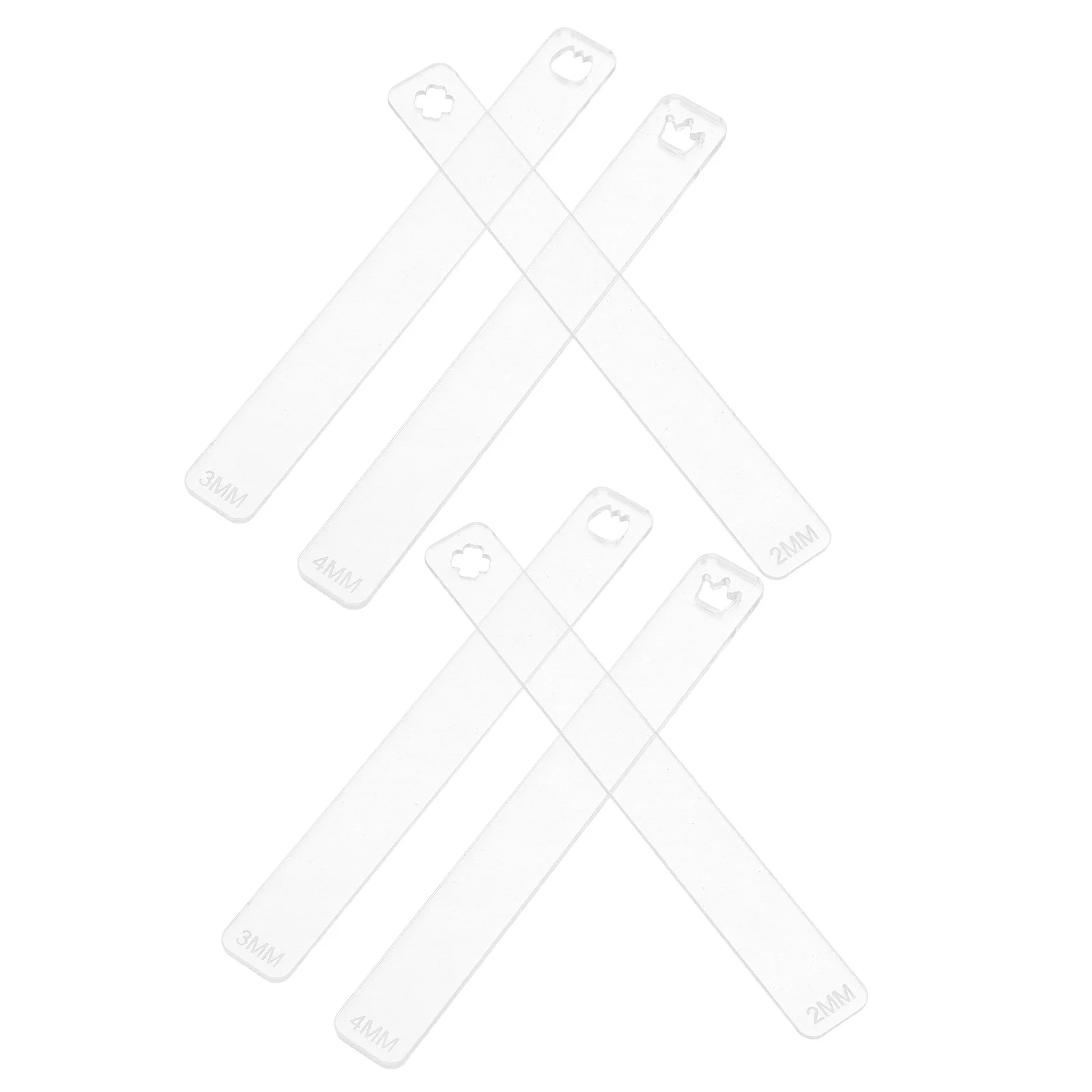 3 Pairs Soft Ceramic Thickness Balance Ruler Tools Transparent Measuring Gauge for Clay Sculpting Polymer Roller Clay Supplies
3 Pairs Soft Ceramic Thickness Balance Ruler Tools Transparent Measuring Gauge for Clay Sculpting Polymer Roller Clay Supplies