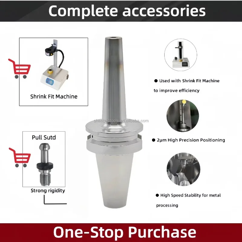 High Quality BT Heat Shrink Fit Chucks BT50 SF10 SF16 Shrink Fit Holder For CNC Machining Center
High Quality BT Heat Shrink Fit Chucks BT50 SF10 SF16 Shrink Fit Holder For CNC Machining Center