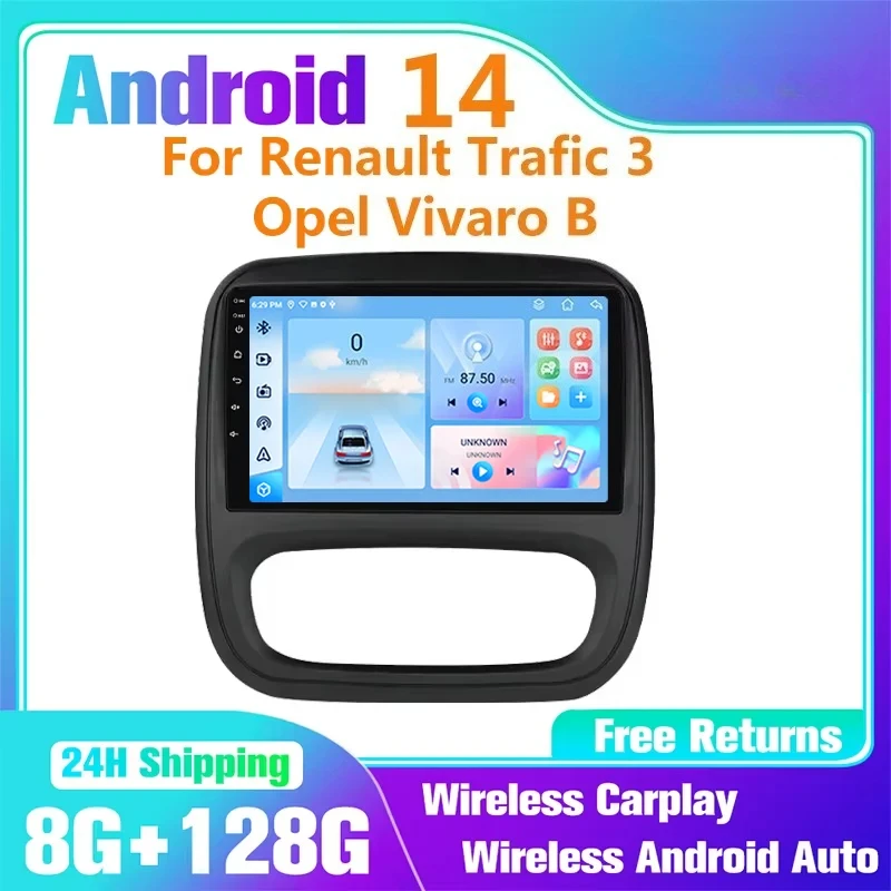 Android 14 For Renault Trafic 3 2014 - 2021 For Opel Vivaro B 2014 - 2018 Car Player Auto Radio Multimedia GPS Auto CarPlay
Android 14 For Renault Trafic 3 2014 - 2021 For Opel Vivaro B 2014 - 2018 Car Player Auto Radio Multimedia GPS Auto CarPlay