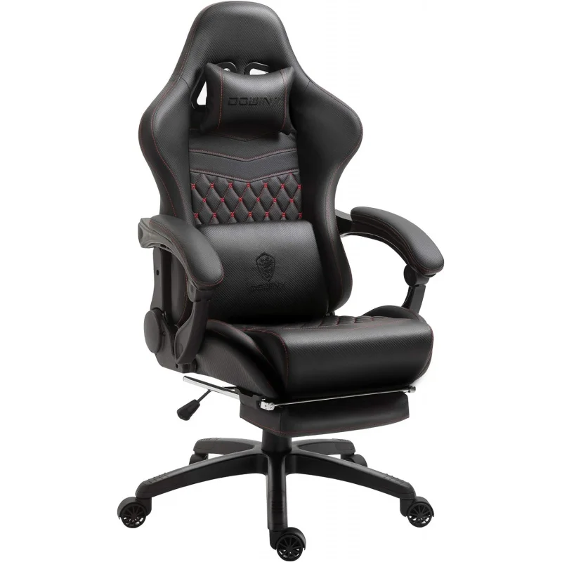 Gaming/Office PC Chair with Massage Lumbar Support,Vintage Style PU Leather High Back Adjustable Swivel Task Chair with Footrest
Gaming/Office PC Chair with Massage Lumbar Support,Vintage Style PU Leather High Back Adjustable Swivel Task Chair with Footrest