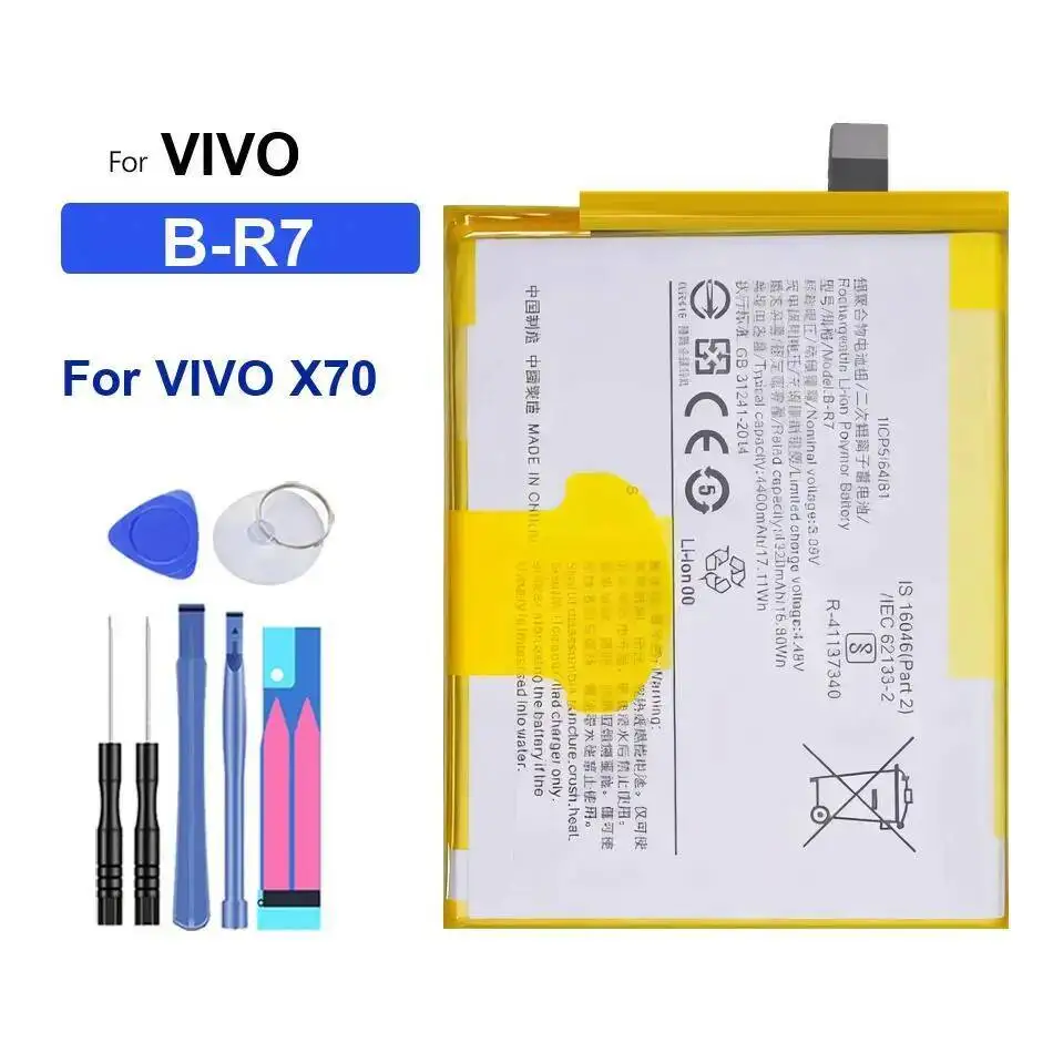 For Vivo X70 4400Mah Good Low-Temperature Performance B-R7 Mobile Phone Battery Premium Replacement
For Vivo X70 4400Mah Good Low-Temperature Performance B-R7 Mobile Phone Battery Premium Replacement