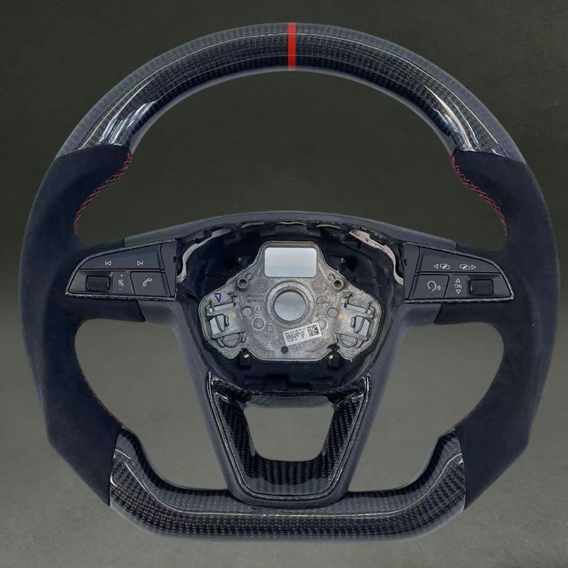Black Carbon Fiber Steering Wheel for Seat Arona 2015 2018 2020 2022 Leon Arona Ibiza Ateca Toledo D Style DIY Color for Seat
Black Carbon Fiber Steering Wheel for Seat Arona 2015 2018 2020 2022 Leon Arona Ibiza Ateca Toledo D Style DIY Color for Seat