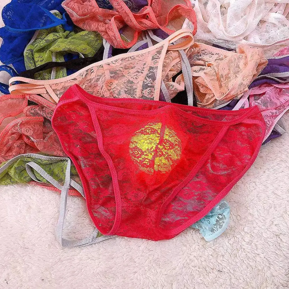 Sexy Men Lace Mesh Sheer Bulge Pouch Bikini Ultra-thin Briefs Thongs Underwear Underpants Sissy Panties Трусы Мужские
Sexy Men Lace Mesh Sheer Bulge Pouch Bikini Ultra-thin Briefs Thongs Underwear Underpants Sissy Panties Трусы Мужские