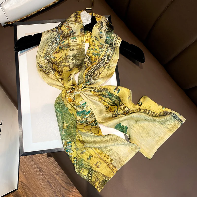100% Real Silk Satin Headwear Scarf Skinny Neck Tie Female Hair Hand Wrist Foulard Headband Bandana Print Ribbon Echarpe 2023
100% Real Silk Satin Headwear Scarf Skinny Neck Tie Female Hair Hand Wrist Foulard Headband Bandana Print Ribbon Echarpe 2023