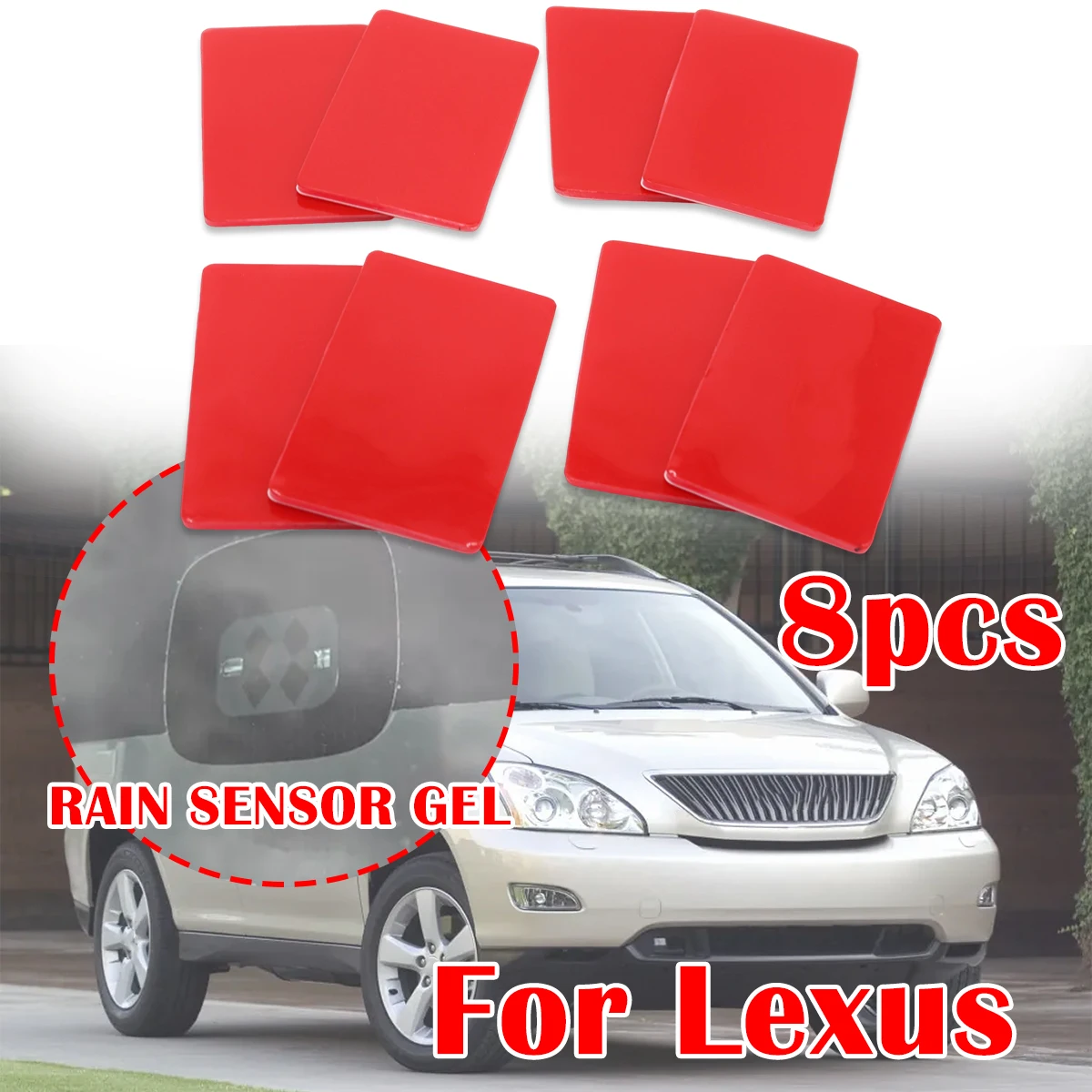 8pcs Rain Light Sensor Gel Pad For Lexus IS300 IS350 LS430 LS460 Adhesive FILM Silicone Cushion Windscreen Chip Multi-Purpose
8pcs Rain Light Sensor Gel Pad For Lexus IS300 IS350 LS430 LS460 Adhesive FILM Silicone Cushion Windscreen Chip Multi-Purpose