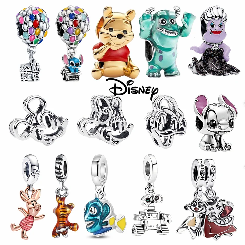 Disney 925 Silver Stitch Winnie the Pooh Beaded Charms, Fit For Necklace Bracelet DIY Birthday Festivals Fine Women's Party Gift
Disney 925 Silver Stitch Winnie the Pooh Beaded Charms, Fit For Necklace Bracelet DIY Birthday Festivals Fine Women's Party Gift