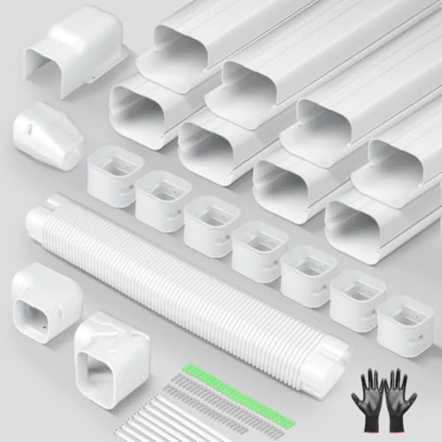 Mini Split Line Set Cover: 3 Inch 13Feet DIY Decorative Outdoor PVC Tubing Cover Kit for Mini Split, Air Conditioner, Central A
Mini Split Line Set Cover: 3 Inch 13Feet DIY Decorative Outdoor PVC Tubing Cover Kit for Mini Split, Air Conditioner, Central A