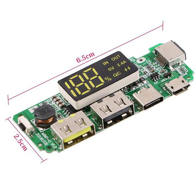 Светодиодный двойной USB 5 В 2,4 А Micro/Type-C USB мобильный аккумулятор 18650 зарядный модуль плата зарядного устройства для литиевой батареи 4 шт.
Светодиодный двойной USB 5 В 2,4 А Micro/Type-C USB мобильный аккумулятор 18650 зарядный модуль плата зарядного устройства для литиевой батареи 4 шт.