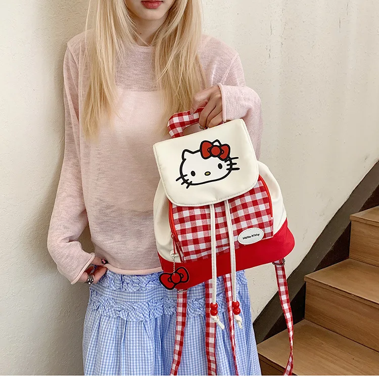 Мини-рюкзак Sanrio Hello Kitty, милый многофункциональный рюкзак с мультяшным рисунком, сумка через плечо для женщин и девочек
Мини-рюкзак Sanrio Hello Kitty, милый многофункциональный рюкзак с мультяшным рисунком, сумка через плечо для женщин и девочек