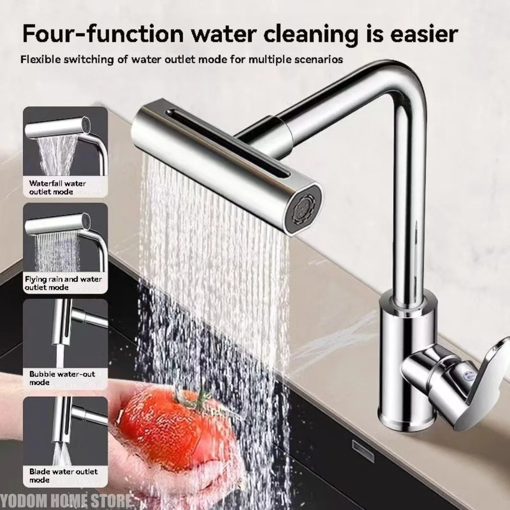 Kitchen Faucets Equipped with Adjustable Hot and Cold Water Mixer Faucets for Kitchen Sinks, Featuring A Water Shower Mode
Kitchen Faucets Equipped with Adjustable Hot and Cold Water Mixer Faucets for Kitchen Sinks, Featuring A Water Shower Mode