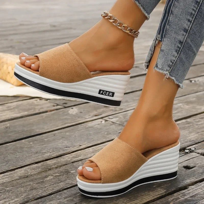 Women's Shoes 2025 Hot Sale Peep Toe Women's Slippers Fashion Plus Size Casual Slippers Women New Leopard Print Wedge Slippers
Women's Shoes 2025 Hot Sale Peep Toe Women's Slippers Fashion Plus Size Casual Slippers Women New Leopard Print Wedge Slippers
