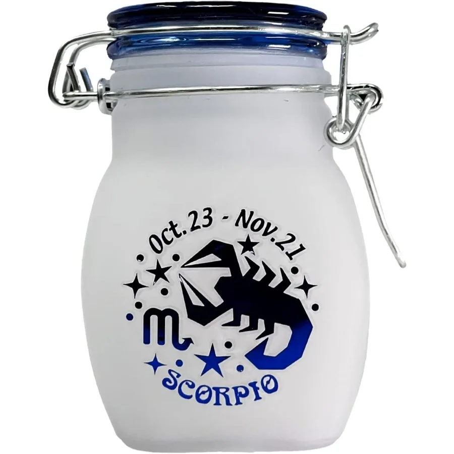 Zodiac Sign Quarter Oz 125ml Smell Proof Airtight Glass Storage Jar 3.25'' (Scorpio Astrology Sign)
Zodiac Sign Quarter Oz 125ml Smell Proof Airtight Glass Storage Jar 3.25'' (Scorpio Astrology Sign)