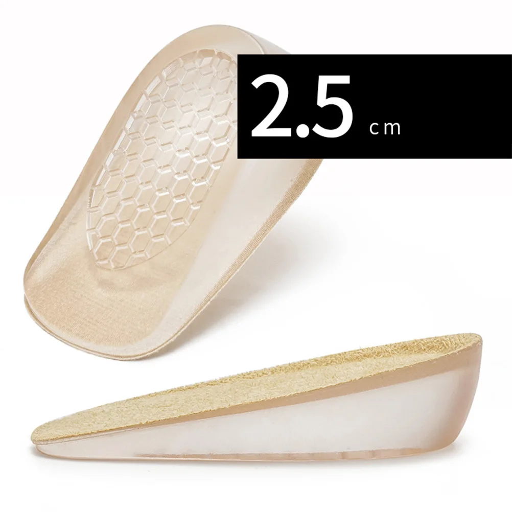 Heightening Insoles 2 Pairs Soft Comfortable Invisible Increase Height Shoe Inserts Heel Pads Sweat Absorption Shock Absorption
Heightening Insoles 2 Pairs Soft Comfortable Invisible Increase Height Shoe Inserts Heel Pads Sweat Absorption Shock Absorption