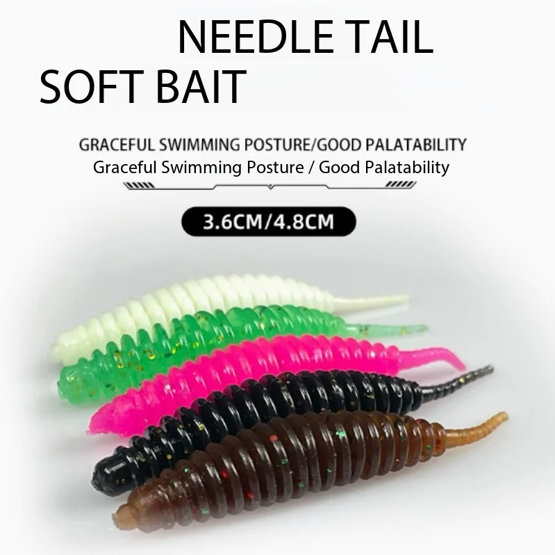 Mini Needle Tail Soft Lures TPE Micro Rock Fishing Worm Baits Drop Shot Rig for Bass Perch Trout Freshwater Saltwater Fishing
Mini Needle Tail Soft Lures TPE Micro Rock Fishing Worm Baits Drop Shot Rig for Bass Perch Trout Freshwater Saltwater Fishing