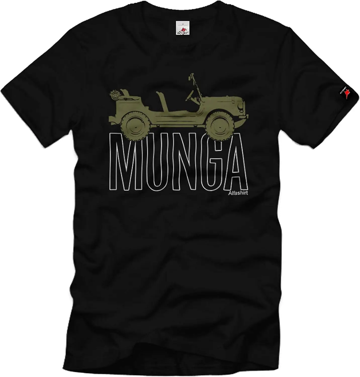Copytec Munga F 91-4 Federal Rifle Ral-6014 BW Allrad Oldtimer Two-Stroke - T-Shirt mit 100% Baumwolle.
Copytec Munga F 91-4 Federal Rifle Ral-6014 BW Allrad Oldtimer Two-Stroke - T-Shirt mit 100% Baumwolle.