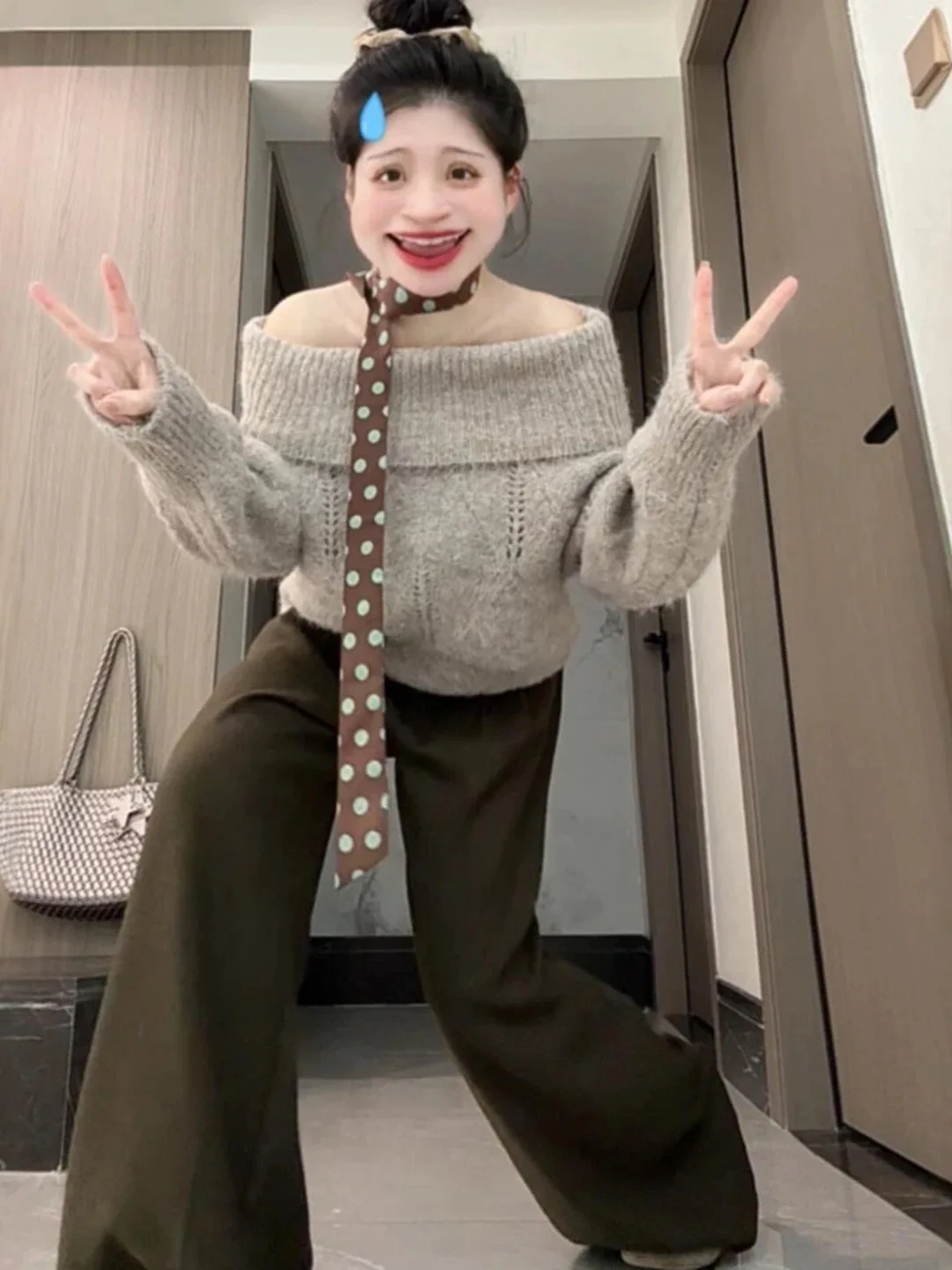 Loose Long Sve Knitted Sweater Beautiful One oulder Design Retro Sle Trendy Over-Sized Ladies Faion Commute Wind
Loose Long Sve Knitted Sweater Beautiful One oulder Design Retro Sle Trendy Over-Sized Ladies Faion Commute Wind
