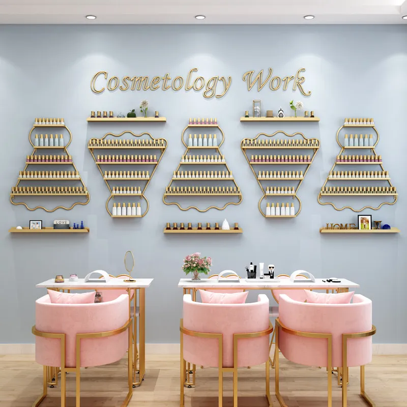 Simple manicure shelf wall hanging Internet celebrity badminton nail polish glue rack display rack wall cosmetics rack
Simple manicure shelf wall hanging Internet celebrity badminton nail polish glue rack display rack wall cosmetics rack