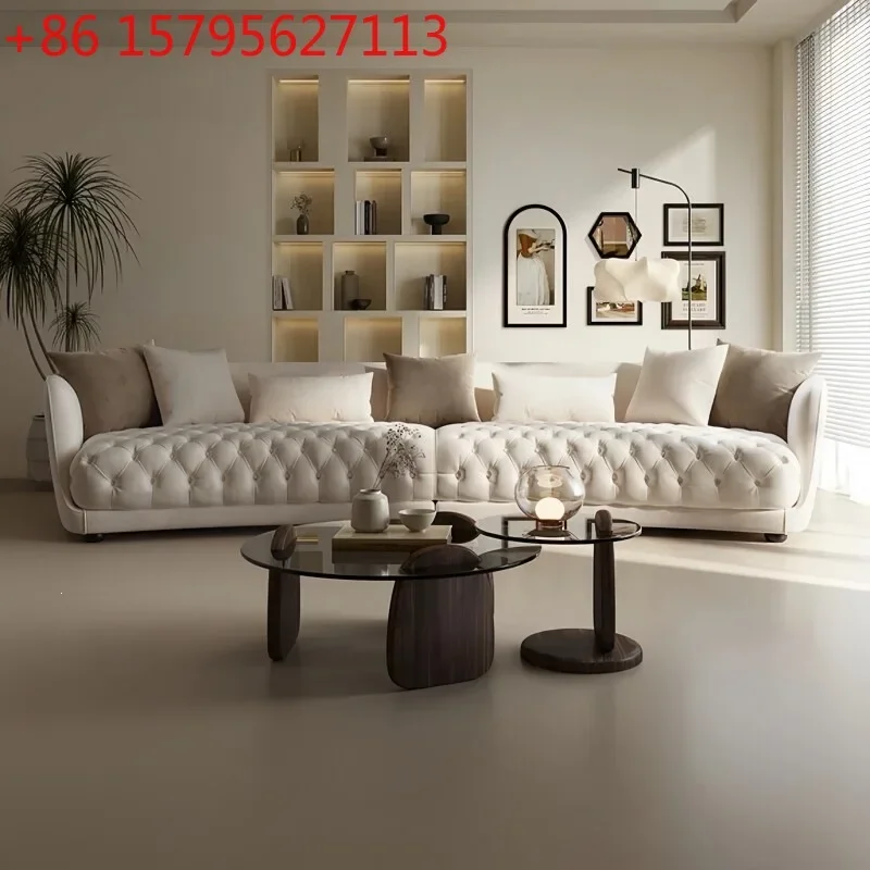 French curved sofa living room designer moon surface buckle creative villa large flat sofa
French curved sofa living room designer moon surface buckle creative villa large flat sofa