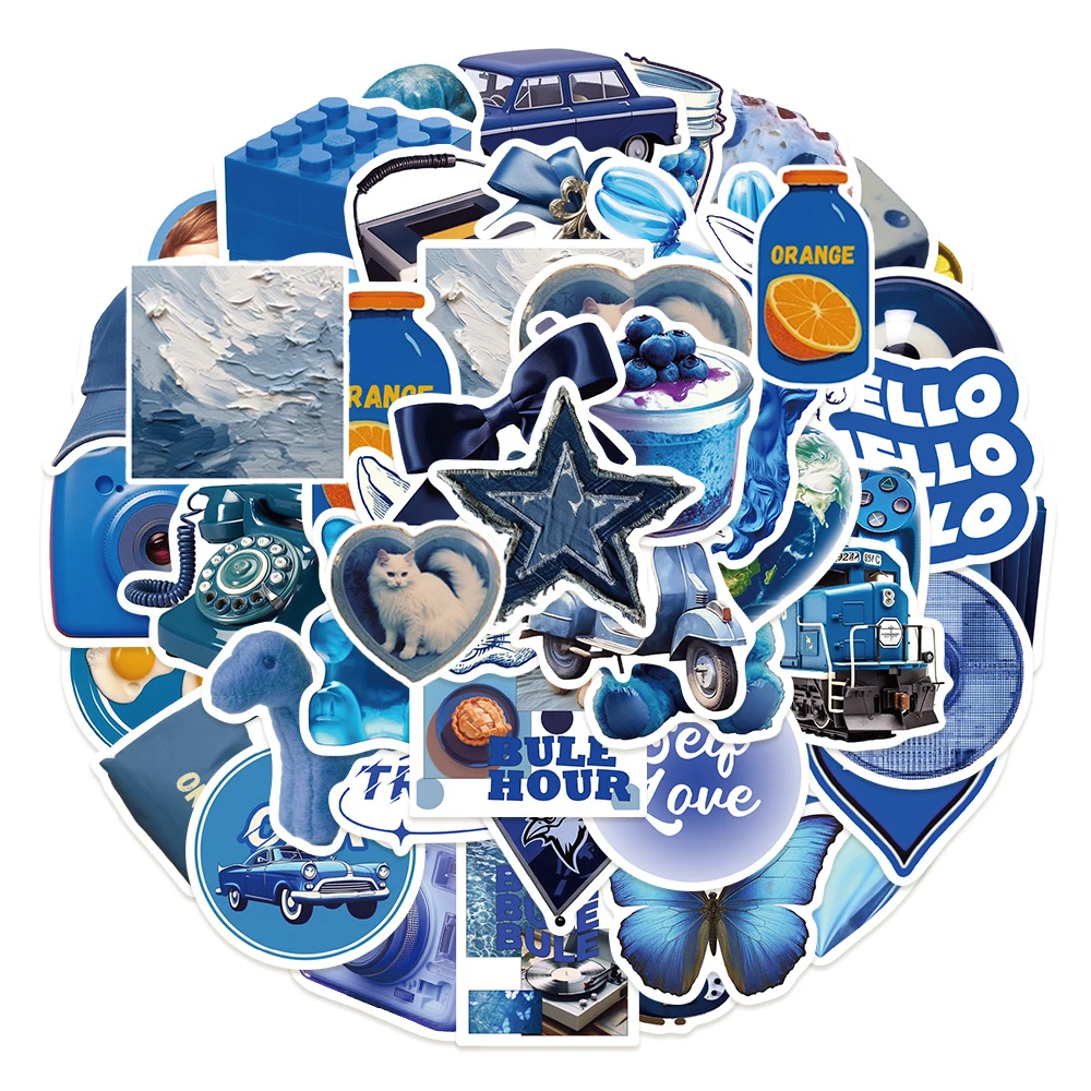 10/30/50pcs Blue INS Style Cute Cartoon Stickers Art Aesthetic Graffiti Sticker Decoration DIY Luggage Guitar Phone Decals Pack
10/30/50pcs Blue INS Style Cute Cartoon Stickers Art Aesthetic Graffiti Sticker Decoration DIY Luggage Guitar Phone Decals Pack