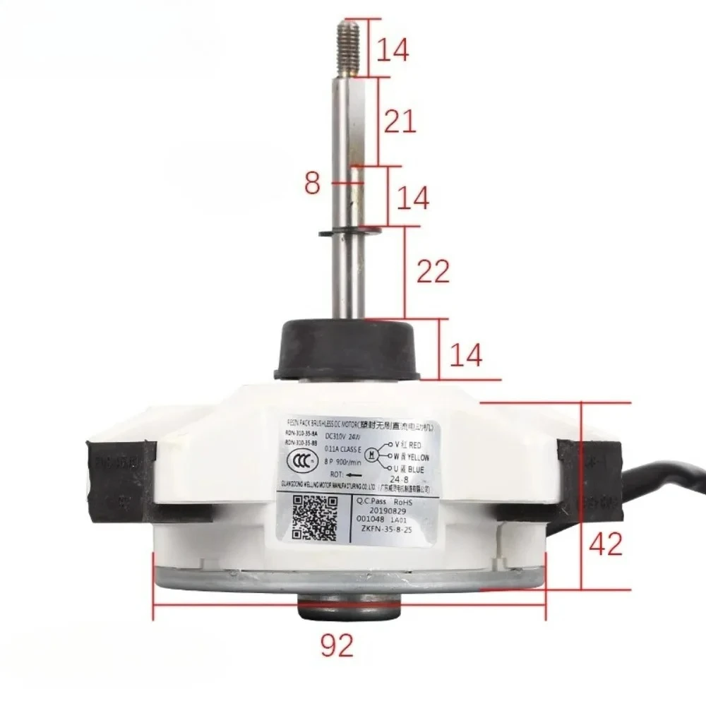 Fan Motor RDN-310-35-8A/B DC310 24W 900r/min Conditioning Parts For AUX Air Conditioner Outdoor Unit DC
Fan Motor RDN-310-35-8A/B DC310 24W 900r/min Conditioning Parts For AUX Air Conditioner Outdoor Unit DC