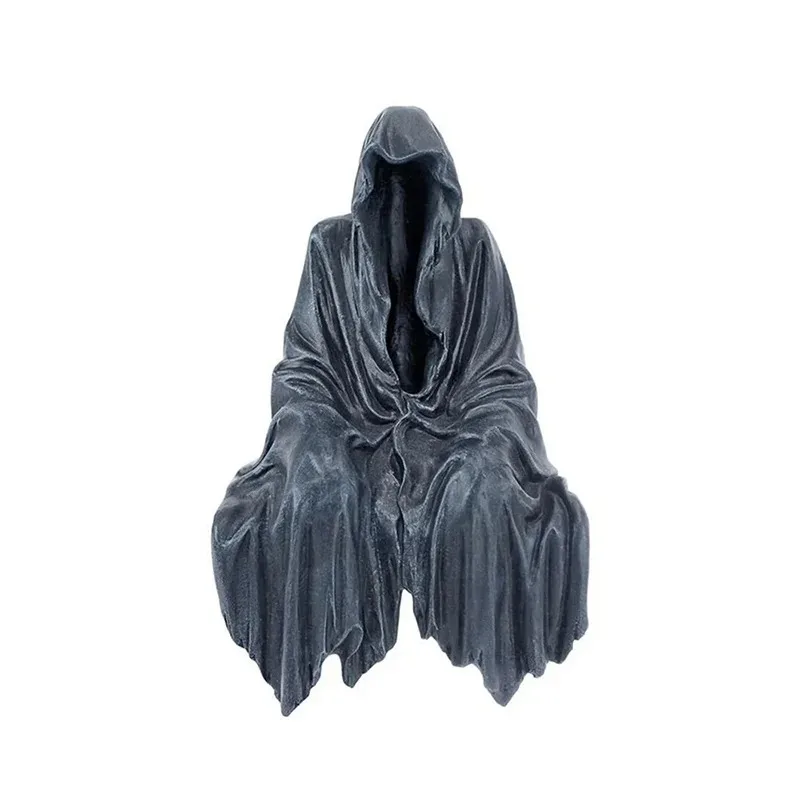 Black Clothes Mysterious Master Ornament Horror Black Robed Night Walker Gothic Sitting Resin Craft Ornament Desktop Decoration
Black Clothes Mysterious Master Ornament Horror Black Robed Night Walker Gothic Sitting Resin Craft Ornament Desktop Decoration